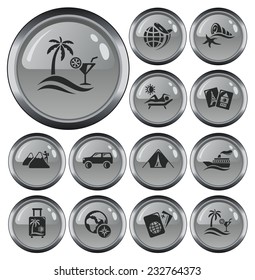 Vacations button set