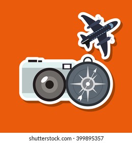 Vacations icon design, vector illustration