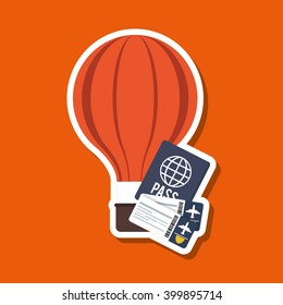 Vacations icon design, vector illustration