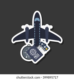 Vacations icon design, vector illustration
