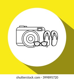 Vacations icon design, vector illustration