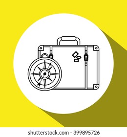 Vacations icon design, vector illustration