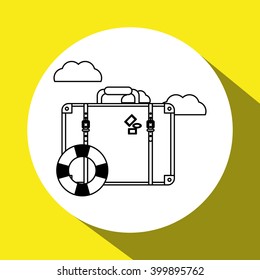 Vacations icon design, vector illustration