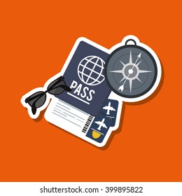 Vacations icon design, vector illustration