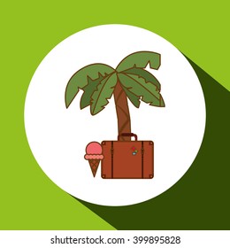 Vacations icon design, vector illustration