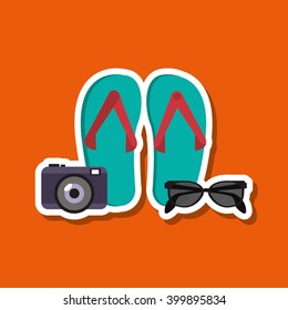 Vacations icon design, vector illustration