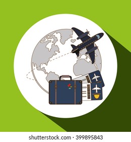 Vacations icon design, vector illustration