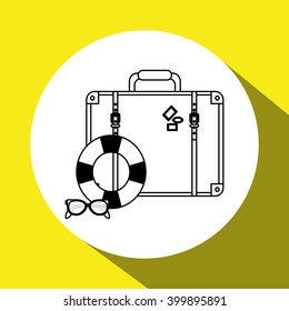 Vacations icon design, vector illustration