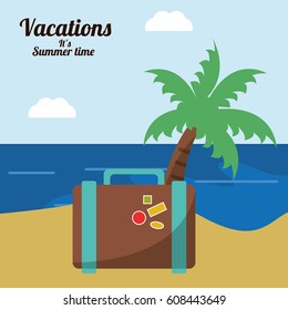 vacations in paradise suitcase palm beach