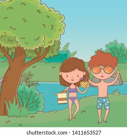 vacations and summer outdoor time