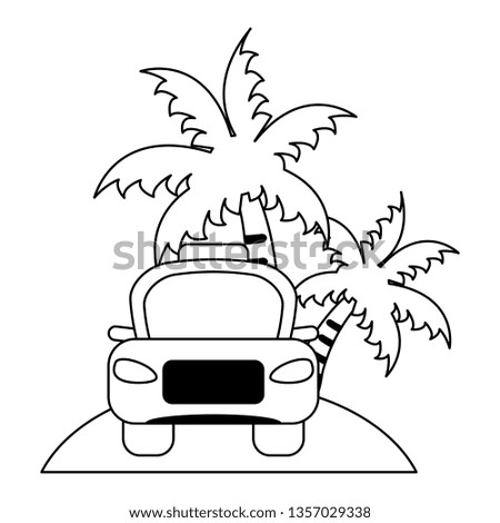 Vacations and travel concept in black and white