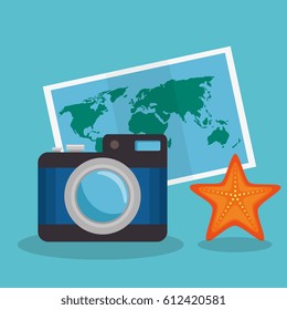 vacations travel holidays icons