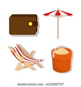 vacations travel holidays icons