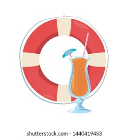 vacations tropical summer flat design