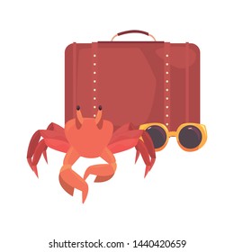 vacations tropical summer flat design