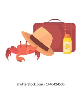 vacations tropical summer flat design