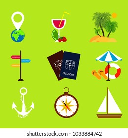 Vacations. Vector illustration in flat design