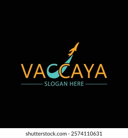 The VACCAYA logo features a sleek, modern design with bold typography, vibrant rainbow gradients, and clean lines, symbolizing inclusivity, travel, and adventure.