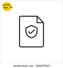 Vaccinated Icon Logo Design Vector Template