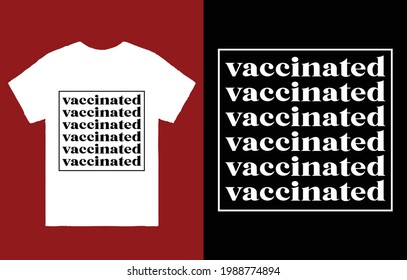 Geimpftes T-Shirt-Vektordesign, Pro-geimpftes Shirt