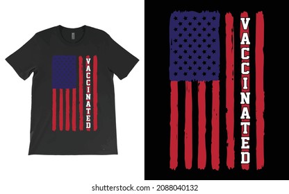 Vaccinated T-shirt Vector, Vaccine Shirt, Vaccinated Tee,