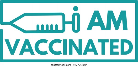 I am vaccinated vector design.