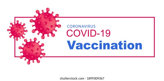 Vacunación contra el coronavirus, COVID-19. Ilustración vectorial plana.