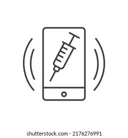 A vaccination app theme simple icon