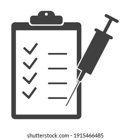 Vaccination calendar color icon. Immunization schedule. Disease prevention. Isolated vector illustration