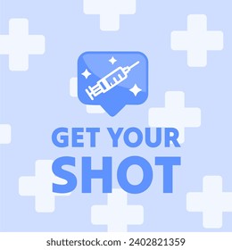 Vaccination concept design. Set of covers, banners or posters with text Time to Vaccinate, campain with vaccine and quotes why vaccination is safe and important.