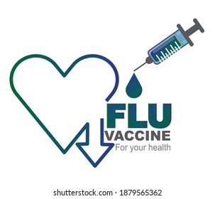 Vaccination concept design. vaccine protection against viruses and flu. Display for medicine and vaccine concept, banner, poster, web page.

