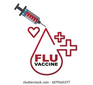 Vaccination concept design. vaccine protection against viruses and flu. Display for medicine and vaccine concept, banner, poster, web page.

