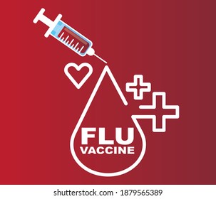 Vaccination concept design. vaccine protection against viruses and flu. Display for medicine and vaccine concept, banner, poster, web page.
