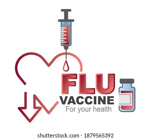 Vaccination concept design. vaccine protection against viruses and flu. Display for medicine and vaccine concept, banner, poster, web page.

