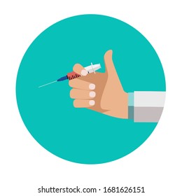 Vaccination concept flat background. Vector Illustration EPS10
