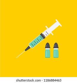 Vaccination concept icons