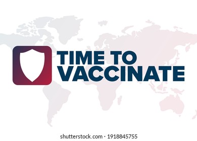 COVID‑19 vaccination concept. Template for background, banner, card, poster with text inscription. Vector EPS10 illustration