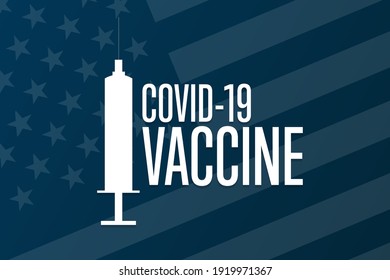 Impfkonzept COVID-19. Vorlage für Hintergrund, Banner, Karte, Poster mit Texteinschrift. Vektorgrafik EPS10