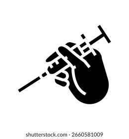 Impfschutz Glyphe Ikone Vektor. Impfschutzzeichen. einzelne Symbolgrafik