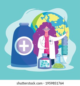 vaccination doctor world medication syringe