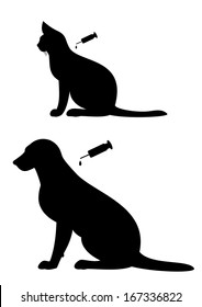 Vaccination of  dog and cat