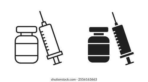 Vaccination Filled flat icons set for apps and web ui designs.