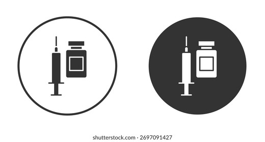 Vaccination icon doodle vectors, vector illustration