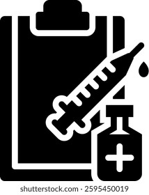 Vaccination Icon Element For Design