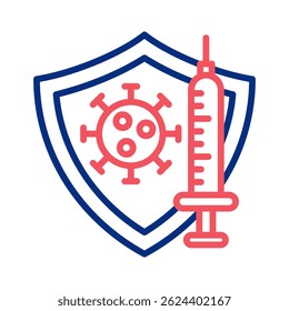 Vaccination Icon Element For Design