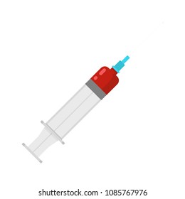 Vaccination icon. Flat illustration of vaccination vector icon for web