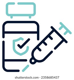 Vaccination icon Illustration for illustration web, app, infographic, etc
