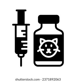 Vaccination icon set style collection in line, solid, flat, flat line style on white background
