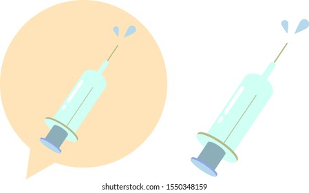 vaccination icon set with talk bubble