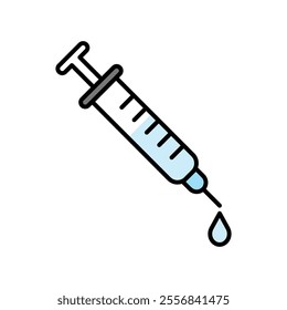 Vaccination icon, vector illustration, filled style, best used for web